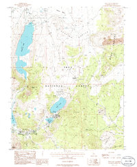 Download a high-resolution, GPS-compatible USGS topo map for June Lake, CA (1986 edition)