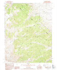 Download a high-resolution, GPS-compatible USGS topo map for Juniper Mtn, CA (1987 edition)