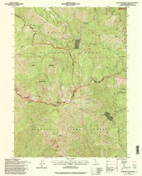 preview thumbnail of historical topo map of Siskiyou County, CA in 1996