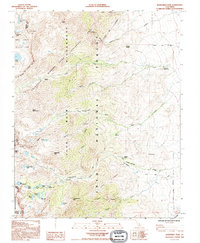 Download a high-resolution, GPS-compatible USGS topo map for Kearsarge Peak, CA (1994 edition)