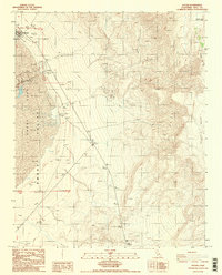 Download a high-resolution, GPS-compatible USGS topo map for Keeler, CA (1987 edition)