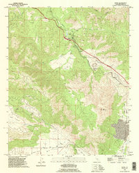 Download a high-resolution, GPS-compatible USGS topo map for Keene, CA (1995 edition)