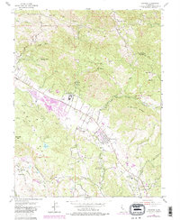 Download a high-resolution, GPS-compatible USGS topo map for Kenwood, CA (1985 edition)