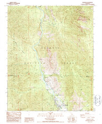 Download a high-resolution, GPS-compatible USGS topo map for Kernville, CA (1987 edition)