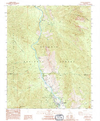 preview thumbnail of historical topo map of Kernville, CA in 1986