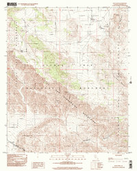 preview thumbnail of historical topo map of Riverside County, CA in 1998