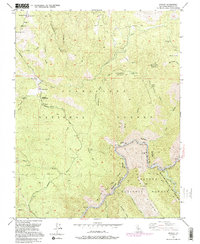 preview thumbnail of historical topo map of Mariposa County, CA in 1992