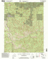 Download a high-resolution, GPS-compatible USGS topo map for Kneecap Ridge, CA (2001 edition)