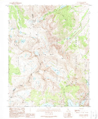preview thumbnail of historical topo map of Mono County, CA in 1988