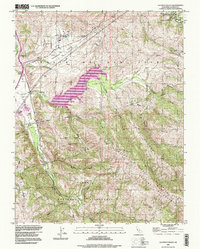 preview thumbnail of historical topo map of Alameda County, CA in 1996
