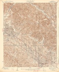 preview thumbnail of historical topo map of Los Angeles County, CA in 1939