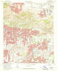 Download a high-resolution, GPS-compatible USGS topo map for La Habra, CA (1969 edition)
