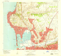 preview thumbnail of historical topo map of San Diego County, CA in 1953