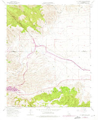 preview thumbnail of historical topo map of Los Angeles County, CA in 1965