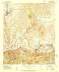 Download a high-resolution, GPS-compatible USGS topo map for La Mesa, CA (1955 edition)