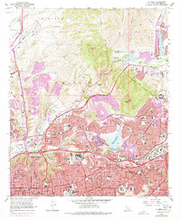 Download a high-resolution, GPS-compatible USGS topo map for La Mesa, CA (1984 edition)