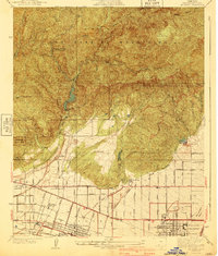 Download a high-resolution, GPS-compatible USGS topo map for La Verne, CA (1940 edition)
