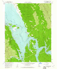 Download a high-resolution, GPS-compatible USGS topo map for Lake Berryessa, CA (1961 edition)