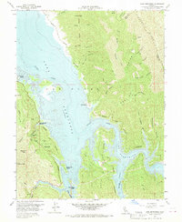Download a high-resolution, GPS-compatible USGS topo map for Lake Berryessa, CA (1970 edition)