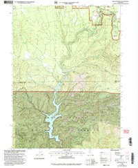 preview thumbnail of historical topo map of Siskiyou County, CA in 1998