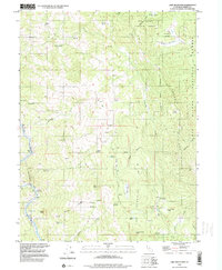 preview thumbnail of historical topo map of Trinity County, CA in 1996