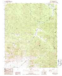 preview thumbnail of historical topo map of Tulare County, CA in 1986