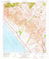 Download a high-resolution, GPS-compatible USGS topo map for Las Pulgas Canyon, CA (1966 edition)