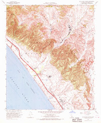 Download a high-resolution, GPS-compatible USGS topo map for Las Pulgas Canyon, CA (1970 edition)