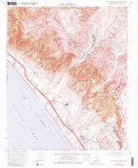 Download a high-resolution, GPS-compatible USGS topo map for Las Pulgas Canyon, CA (1982 edition)