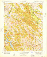 preview thumbnail of historical topo map of Contra Costa County, CA in 1949