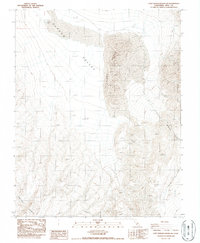 Download a high-resolution, GPS-compatible USGS topo map for Last Chance Range SW, CA (1987 edition)