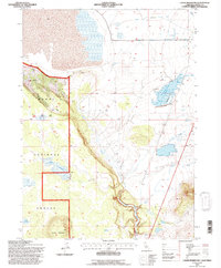 Download a high-resolution, GPS-compatible USGS topo map for Lauer Reservoir, CA (1996 edition)