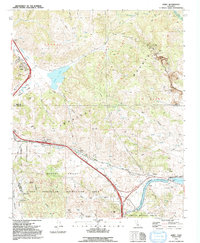 Download a high-resolution, GPS-compatible USGS topo map for Lebec, CA (1992 edition)