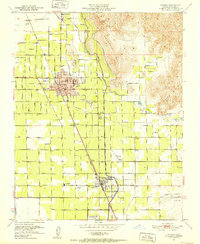 1951 Map of Lindsay, 1952 Print