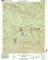 Download a high-resolution, GPS-compatible USGS topo map for Lion Canyon, CA (2000 edition)