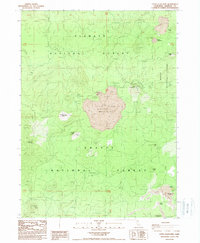 preview thumbnail of historical topo map of Siskiyou County, CA in 1988
