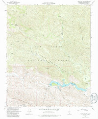 Download a high-resolution, GPS-compatible USGS topo map for Little Pine Mountain, CA (1986 edition)