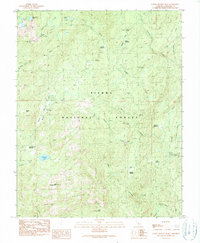 preview thumbnail of historical topo map of Madera County, CA in 1990