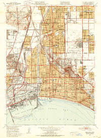 Download a high-resolution, GPS-compatible USGS topo map for Long Beach, CA (1952 edition)