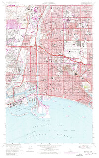Download a high-resolution, GPS-compatible USGS topo map for Long Beach, CA (1975 edition)