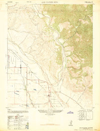 Download a high-resolution, GPS-compatible USGS topo map for Los Coches Mtn, CA (1947 edition)