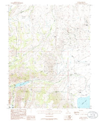 preview thumbnail of historical topo map of Mono County, CA in 1986
