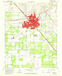 Download a high-resolution, GPS-compatible USGS topo map for Madera, CA (1964 edition)