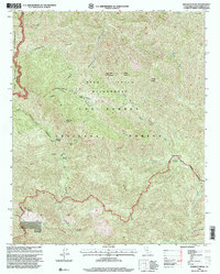 Download a high-resolution, GPS-compatible USGS topo map for Madulce Peak, CA (2000 edition)