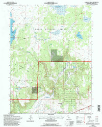 Download a high-resolution, GPS-compatible USGS topo map for Mahogany Ridge, CA (1996 edition)