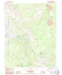 preview thumbnail of historical topo map of Mono County, CA in 1992