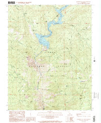 Download a high-resolution, GPS-compatible USGS topo map for Mammoth Pool Dam, CA (1990 edition)