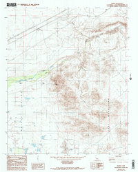 Download a high-resolution, GPS-compatible USGS topo map for Manix, CA (1993 edition)