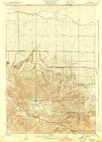 Download a high-resolution, GPS-compatible USGS topo map for Manzana, CA (1943 edition)