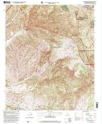 Download a high-resolution, GPS-compatible USGS topo map for Margarita Peak, CA (2000 edition)